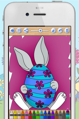 Easter Bunny Coloring Pages screenshot 2