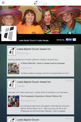Lizella Baptist Church screenshot 2