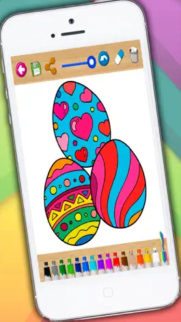 Game screenshot Painting Easter - coloring book eggs and rabbits mod apk