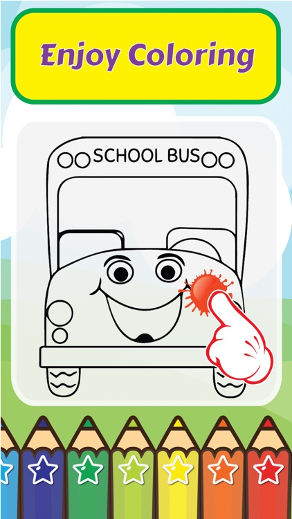 Coloring My ABC School Bus - Alphabet