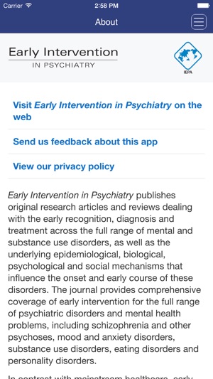 Early Intervention in Psychiatry(圖5)-速報App