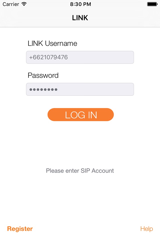 LINK - VoIP screenshot 2