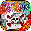 Coloring Book : Painting Pirates Pictures For Kids  Free Edition