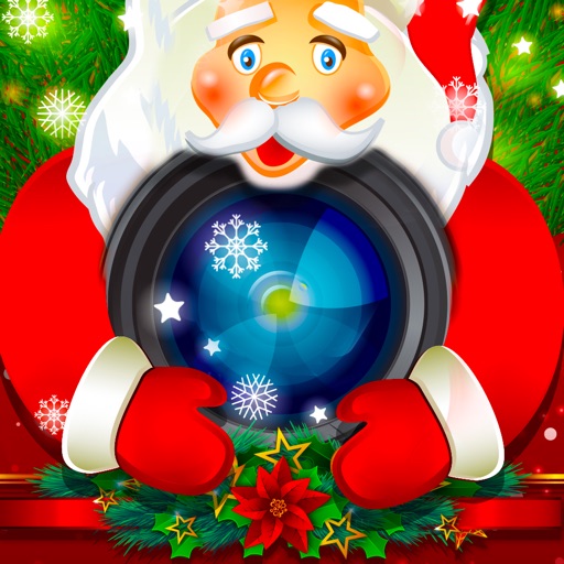 Santa Claus Merry Christmasfy Holiday Stickers Photo Booth Camera icon