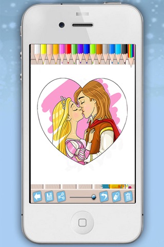 Princesses coloring book Coloring pages fairy tale princesses for girls - Premium screenshot 3