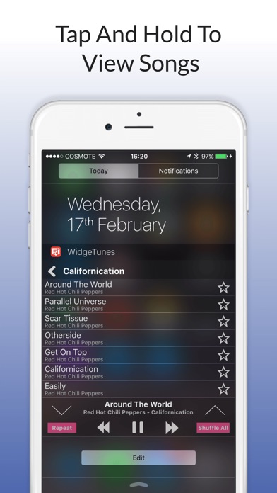 WidgeTunes screenshot1