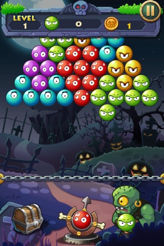 Zombie Bubble Popping Mania - Ball Shooter Blaster Zoombie Edition screenshot 2