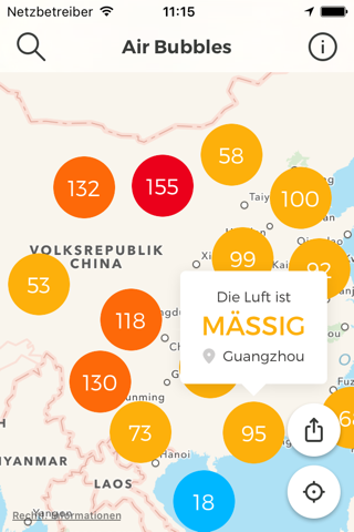 Air Bubbles: Live Air Quality screenshot 2