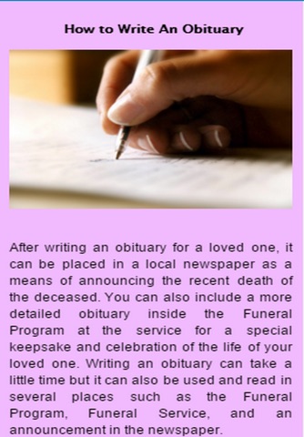 How to Write An Obituary screenshot 2