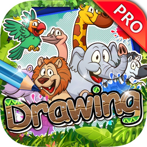 Drawing Desk Cute Anime Animals : Draw and Paint Coloring Books Edition Pro icon