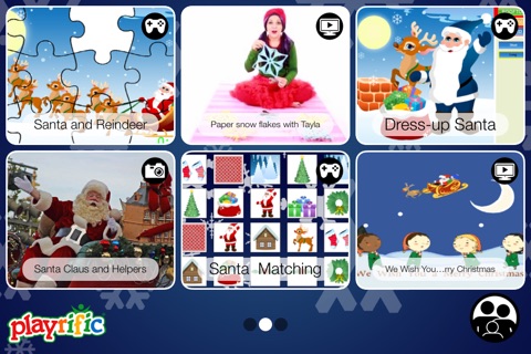 Santa on the Night Before Christmas: Videos, Games, Photos, Books & Interactive Activities for Kids by Playrific screenshot 4