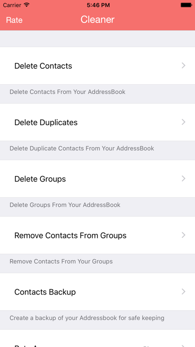 Contacts Cleaner - Delete & Merge & Backup Duplicate Contacts for CCleaner Free Screenshot 1