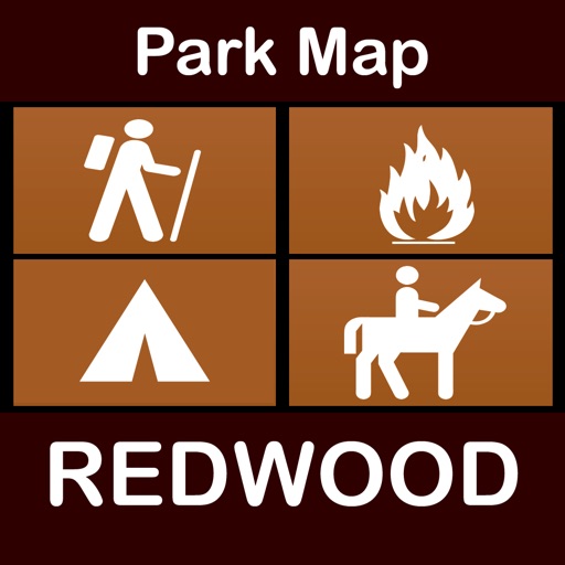 Redwood National Park : GPS Hiking Offline Map Navigator icon
