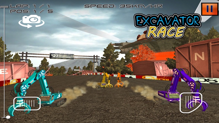 Excavator Race - 3D Heavy Duty Crane Racing Game