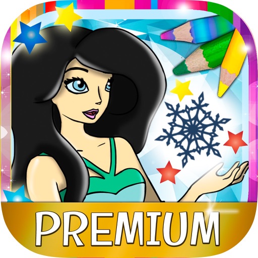 Paint magic ice princesses – coloring book for girls - Premium iOS App