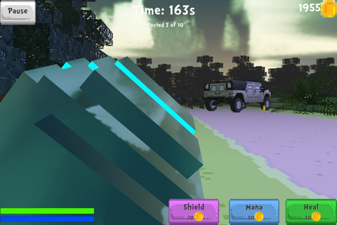 Block Dino World - Rail Shooter Raptor Hunter Mini Game Edition screenshot 4