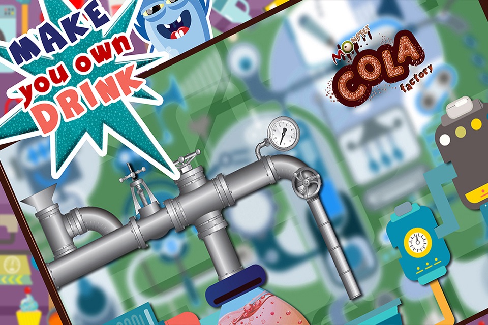 Monster Cola Factory Simulator - Learn how to make bubbly slushies & fizzy soda in cold drinks factory screenshot 2