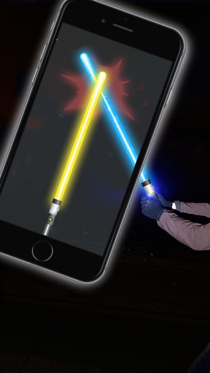 Lightsaber of galaxies Simulator of laser sword with sound effects and camera to take pictures - Premium screenshot-3