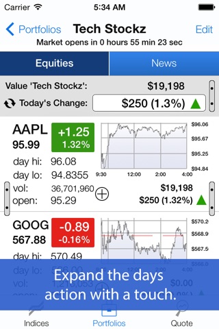 Stock Portfolios RT (with reports) screenshot 3