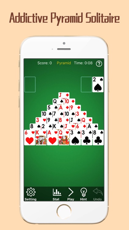 Pyramid Solitaire App - Go Snap Cards Up Now