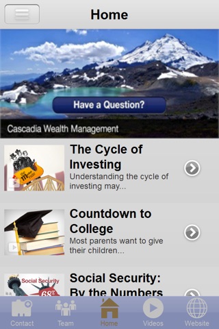Cascadia Wealth Management screenshot 2