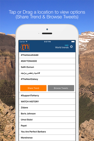 TrendMonitor for Twitter, monitoring trending topics from your iPhone screenshot 4