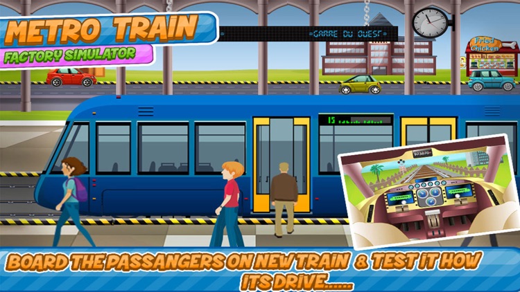 Metro Train Factory Simulator Kids Games