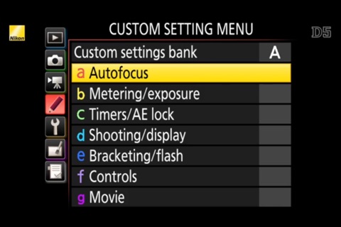 Nikon D5 Advanced Overview screenshot 3