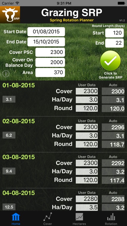 Grazing SRP - Spring Rotation Planner