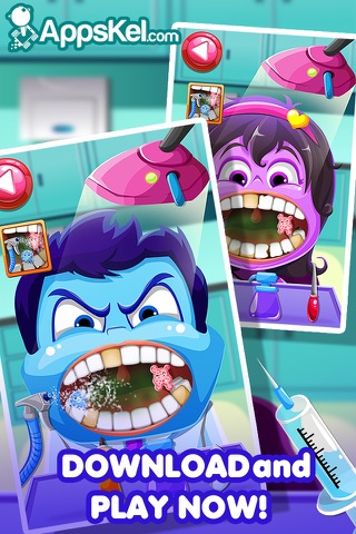 Inside Little Nick's Dentist Office – Crazy Tooth Story Games Free screenshot 3