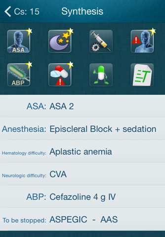 Anesthesia consultation screenshot 3