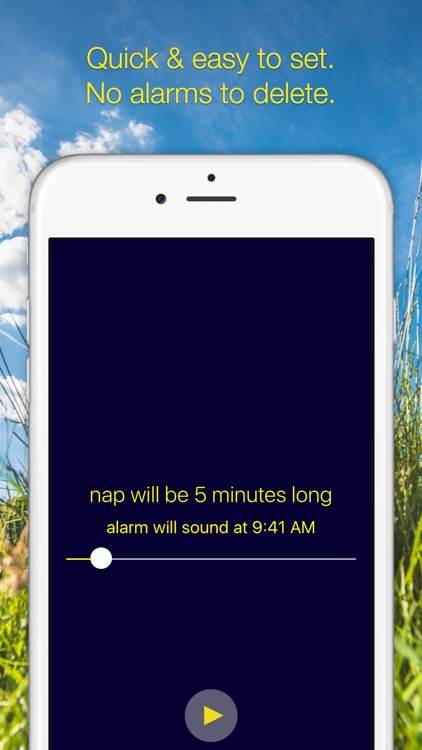 Nap Slide - Refreshingly Simple Nap Timer