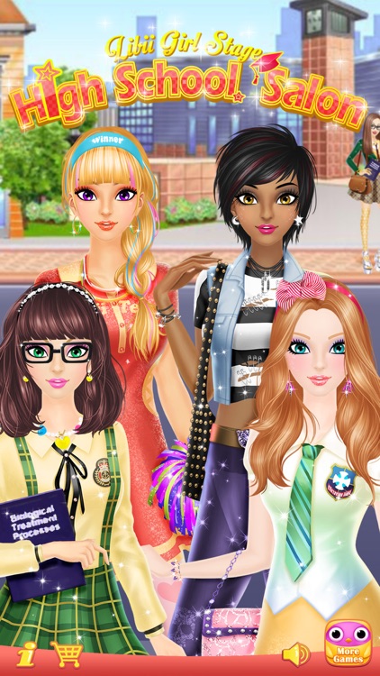 High School Salon - Girls Makeup, Dressup and Makeover Games