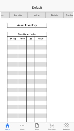 Inventory Lists