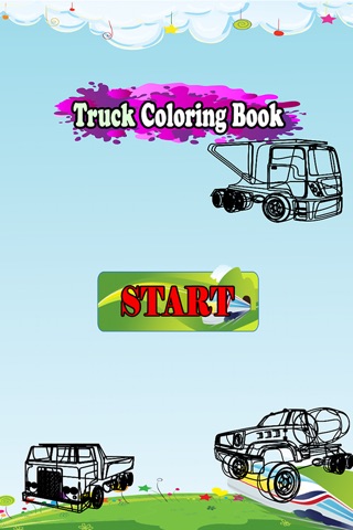 Trucks Coloring Book for Little Children Learn to draw and finger paint color car screenshot 4