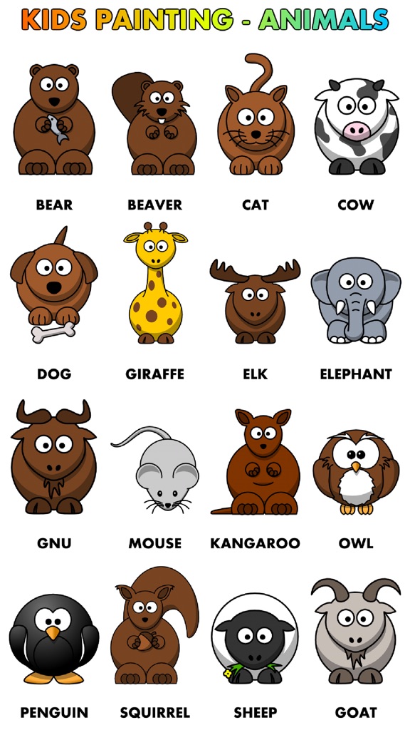 【图】Kids Painting – Animals(截图2) 【图】Kids Painting – Animals(截图2)