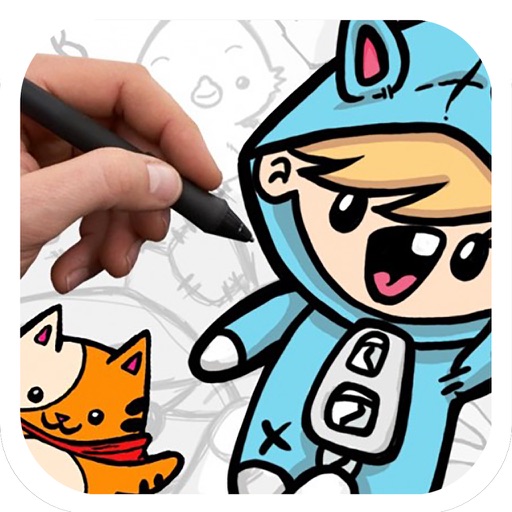 How to Draw Cute Cartoon Characters for iPad icon