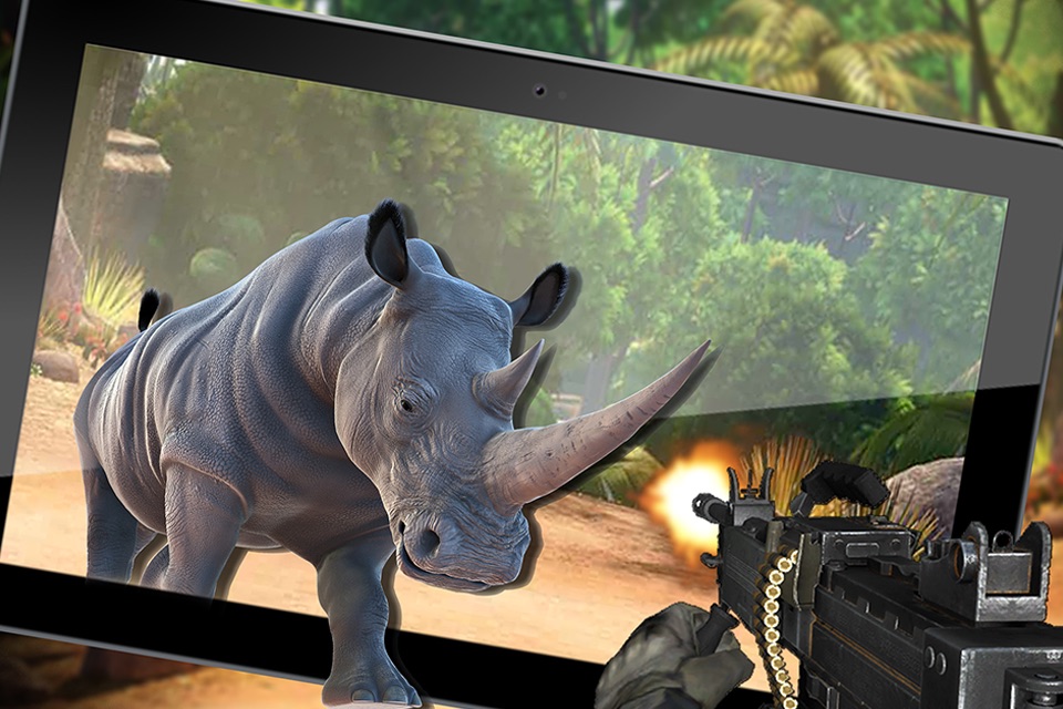 Wild Dino VS Deadly Hunter 3D screenshot 2