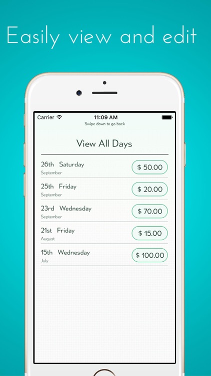 Calculate My Tips - Track your hourly rate and salary, income and wages screenshot-3