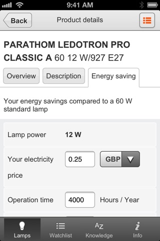 OSRAM Lamp Finder Professional screenshot 4