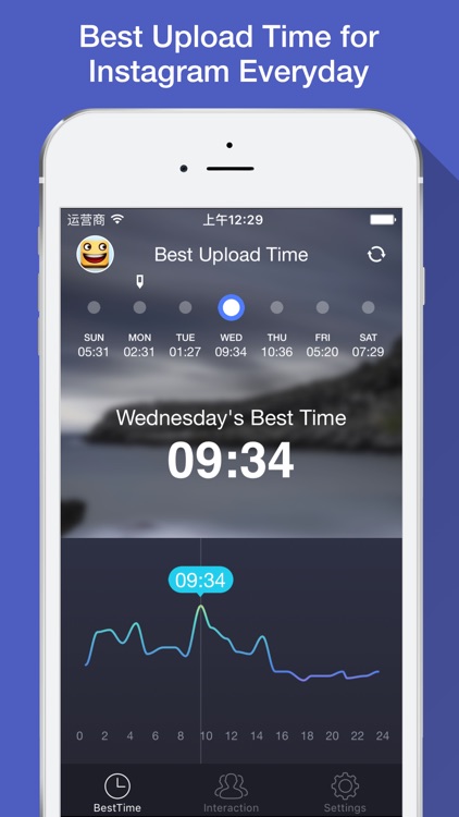 Best Upload Time - See best time to post for Instagram