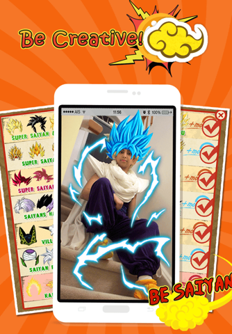 Super Saiyan Camera - Sticker Hair-Style Goku Dragon Ball Manga Edition screenshot 4