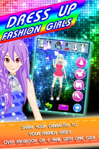 Dress-Up High Vocaloid Edition - Make-up anime hatsune miku makeover salon white toys games for girls screenshot 2
