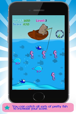 Teddy bear Fishing with Aquarium Fun Fish screenshot 3