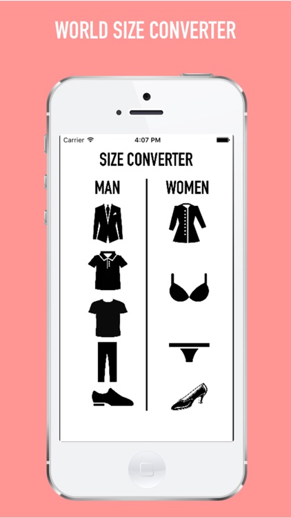 KIMSIZER - clothing size converter