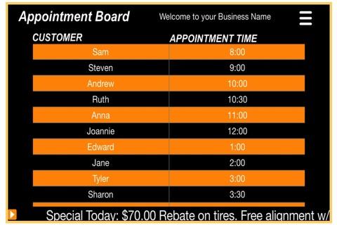 Appointment Welcome Board screenshot 3