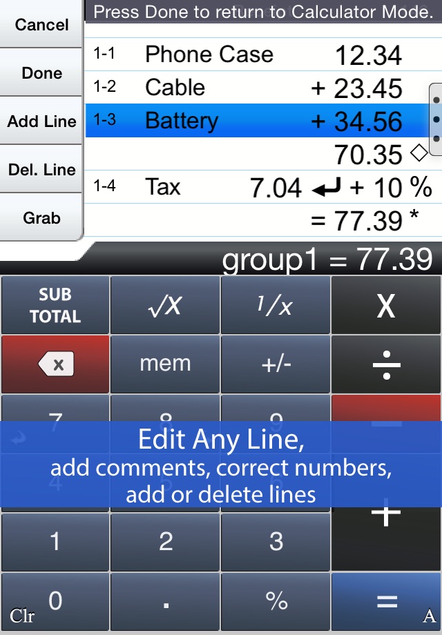 Accountant Calc Universal screenshot 2