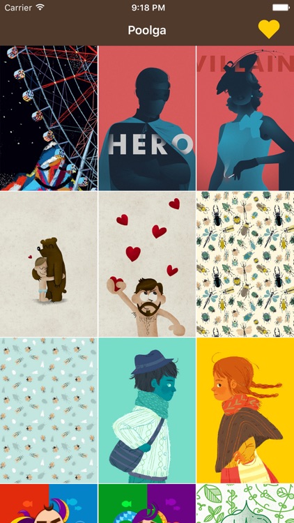 Poolga - Art for iPhone, iPad and iPod Touch created by selected illustrators