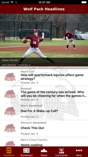 Loyola University Wolf Pack Athletics(圖5)-速報App