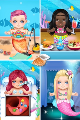 Baby Care & Play - Mermaid World screenshot 2